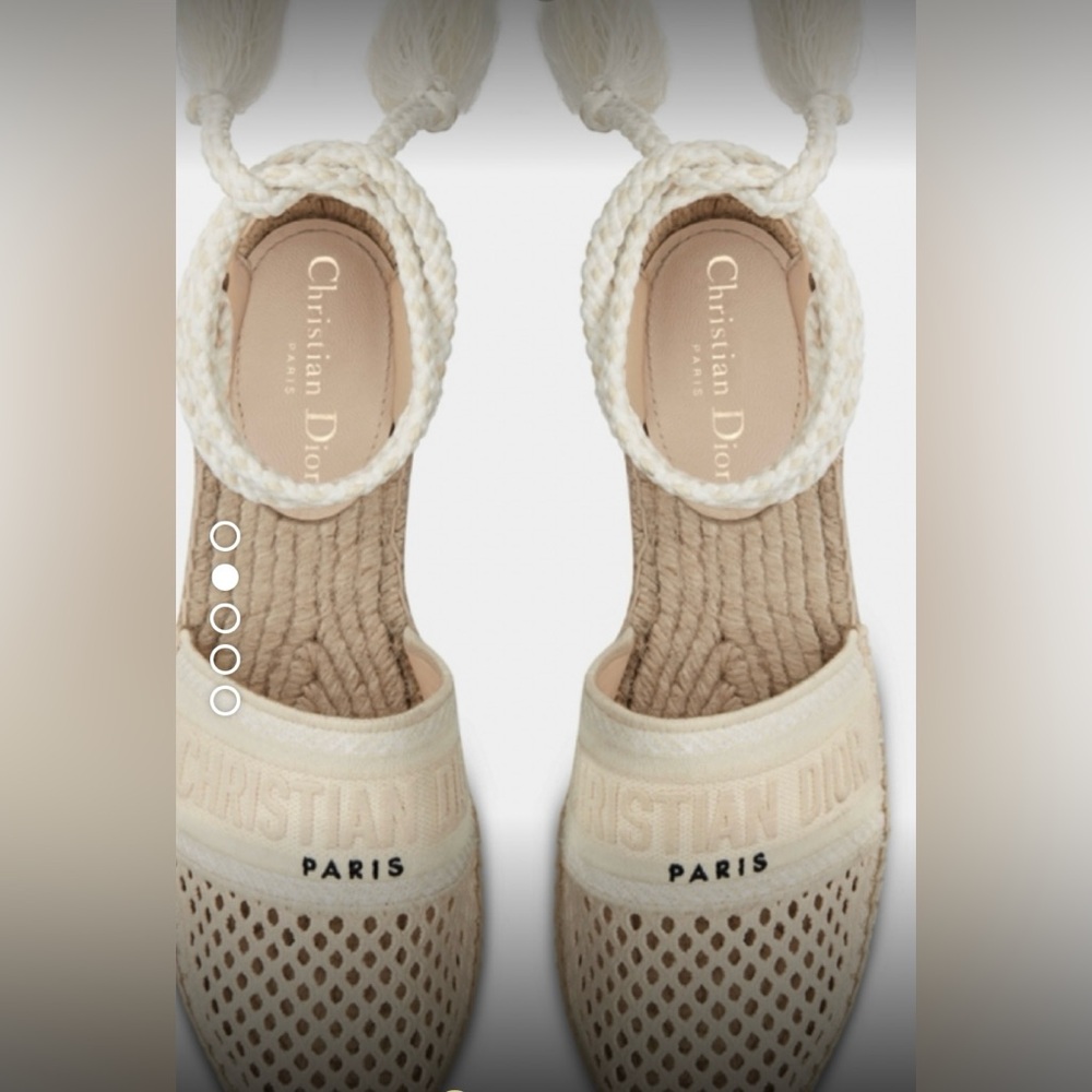Christian Dior Grandville Espadrille with Laces Size 37